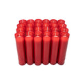 Caja de 24 Velones Litúrgicos Rojos Extra Altos (26,5 x 6 cm) – Máxima Duración de 8 Días.