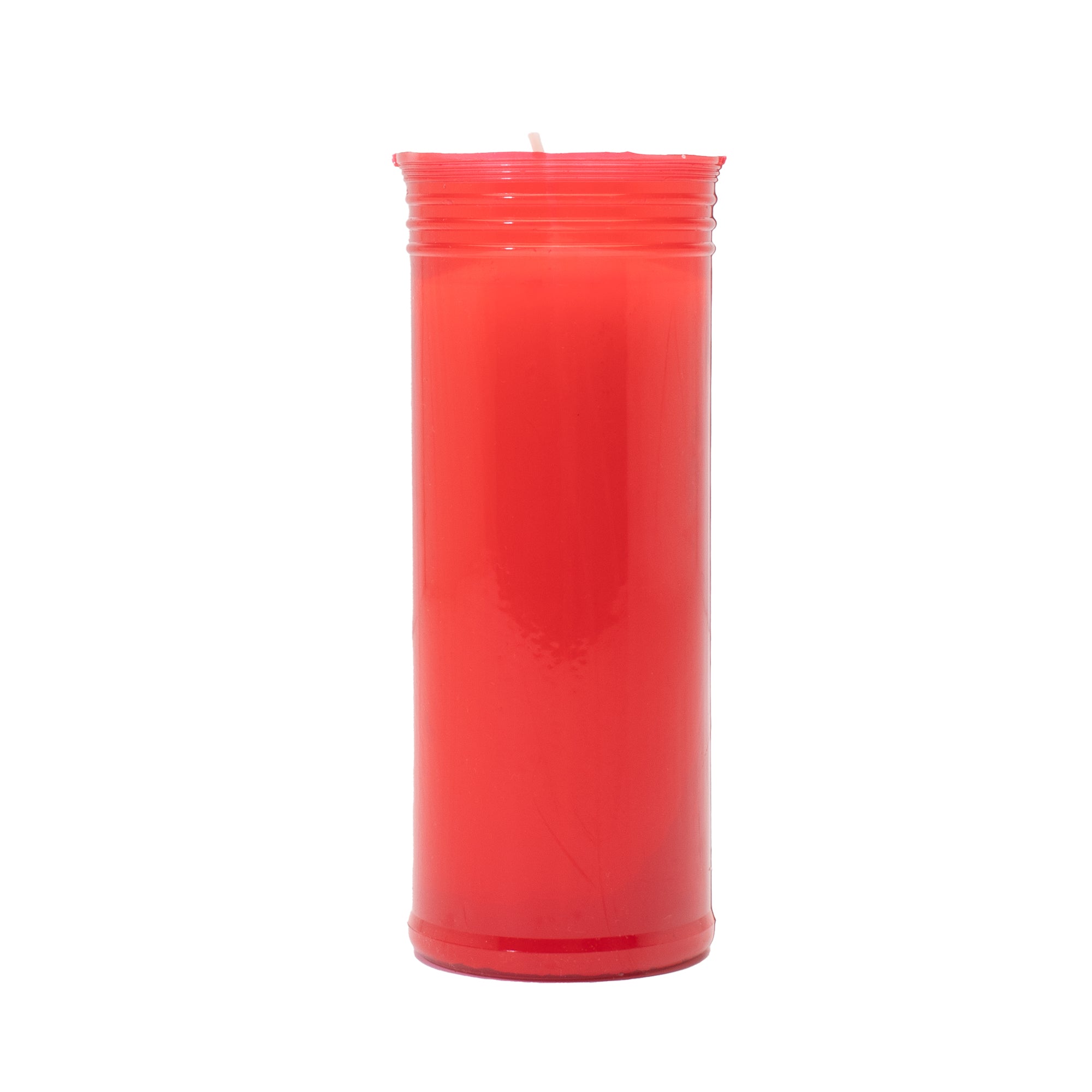 Caja de 12 Velones Litúrgicos Rojos Grandes y Gruesos (16,5 x 6,5 cm) – Máxima Duración de 4 Días y Medio